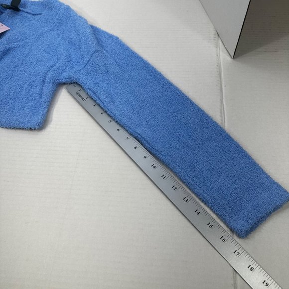 2 Piece Wild Fable Women's XS Blue Crop Sweater And Peach Ribbed T-Shirt New - Picture 12 of 16